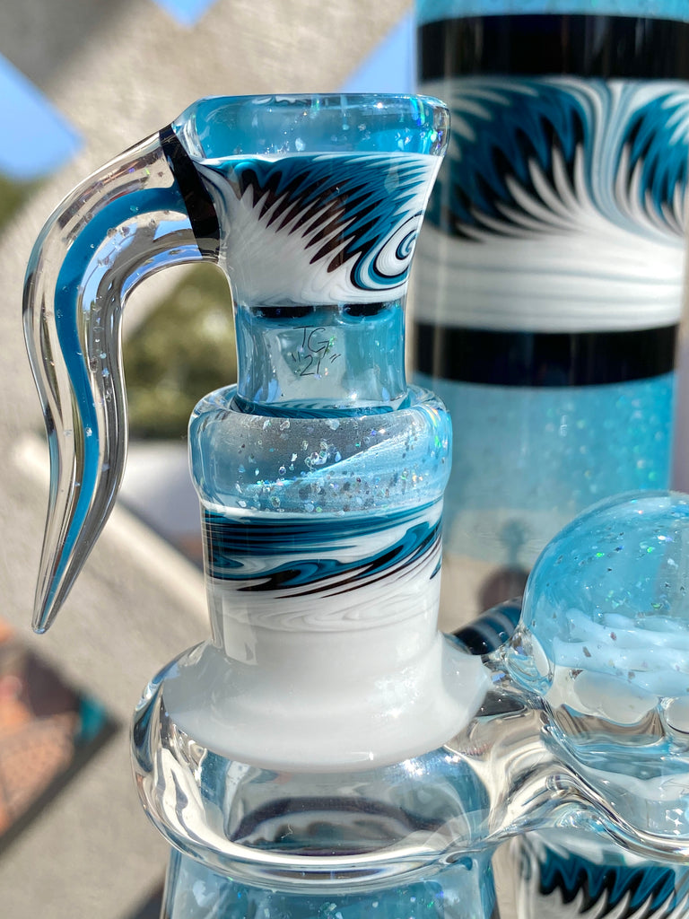 Tripa Glass Worked Slide and Joint front angle 