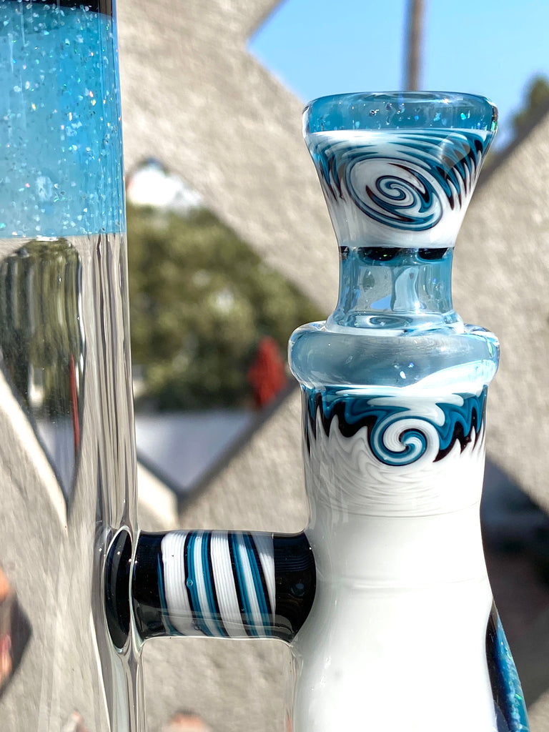 Tripa Glass Worked Tube showcasing worked joint and slide 