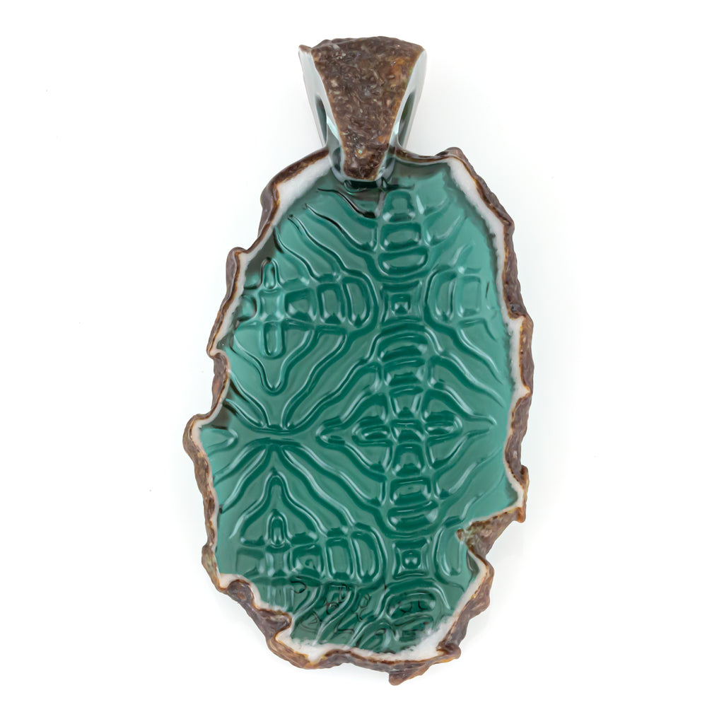 Green~T Glass Cymatic Pendant