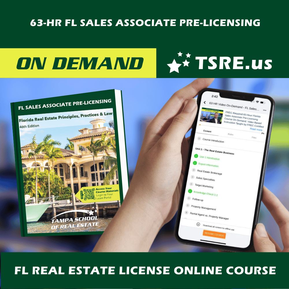 FL 63-HR Real Estate Online Course (Video On-Demand) - TSRE product image