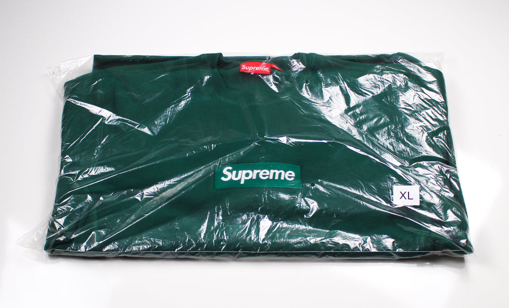 supreme box logo dark green