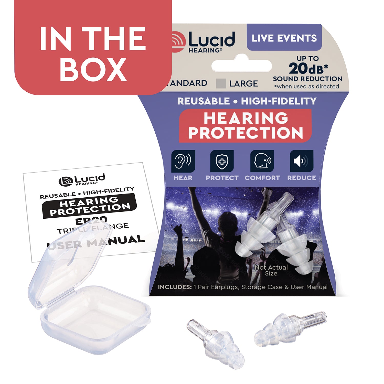 Lucid Hearing Live Events Ear Plugs