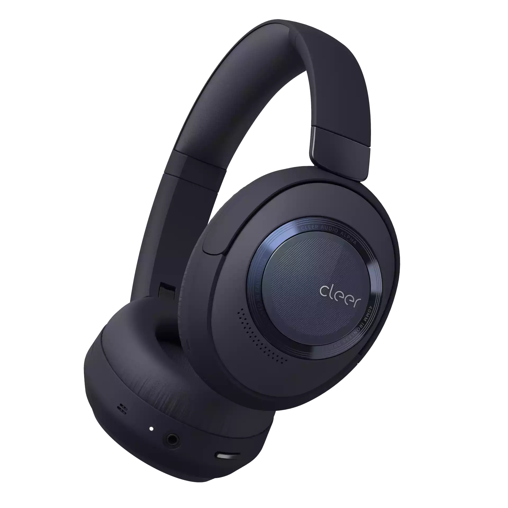 Cleer Alpha - Foldable Active Noise Cancelling Wireless Headphones - Midnight Blue - Refurbished