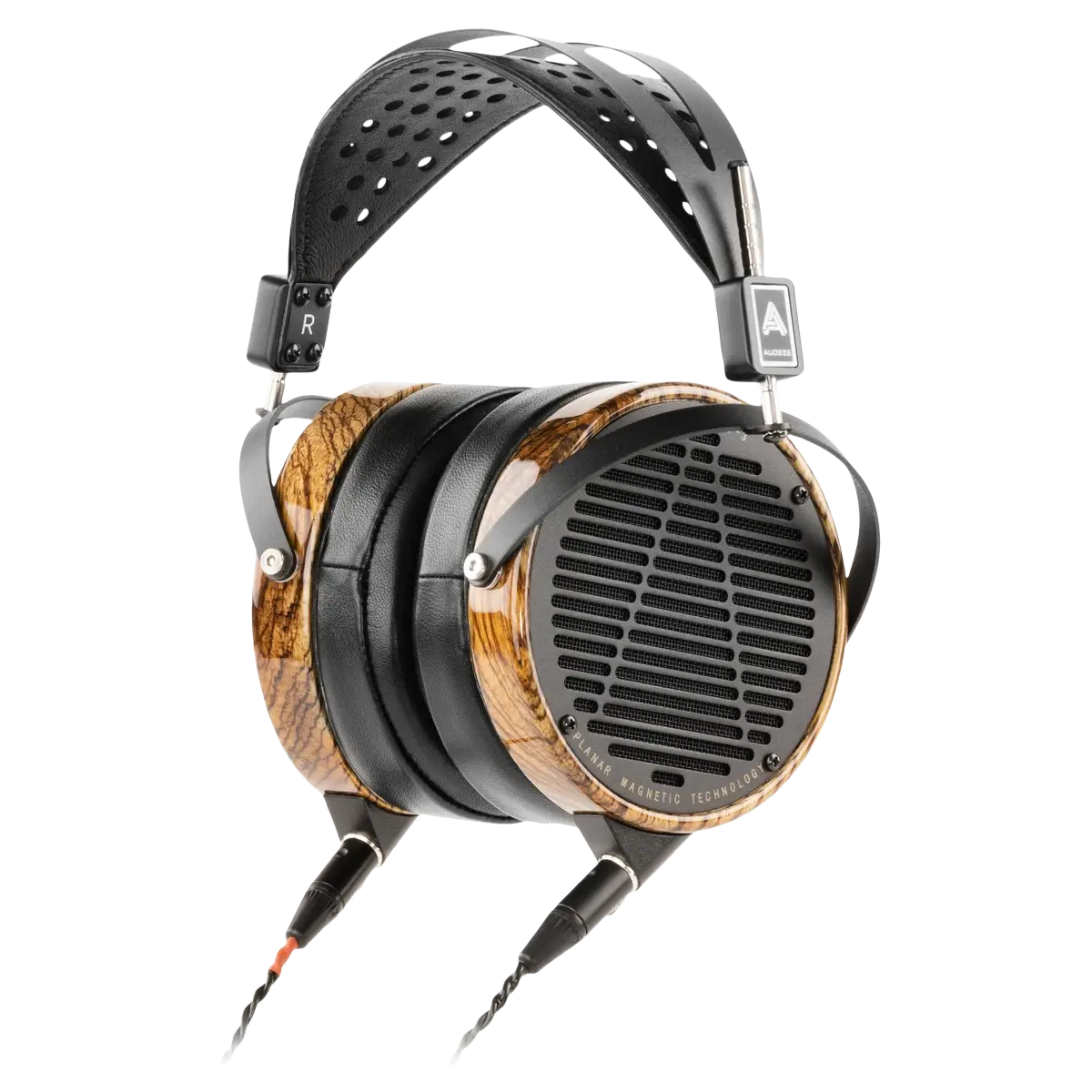 Audeze LCD-3 Zebrano - Open Back Headphones with Detachable Cable and Premium Travel Case