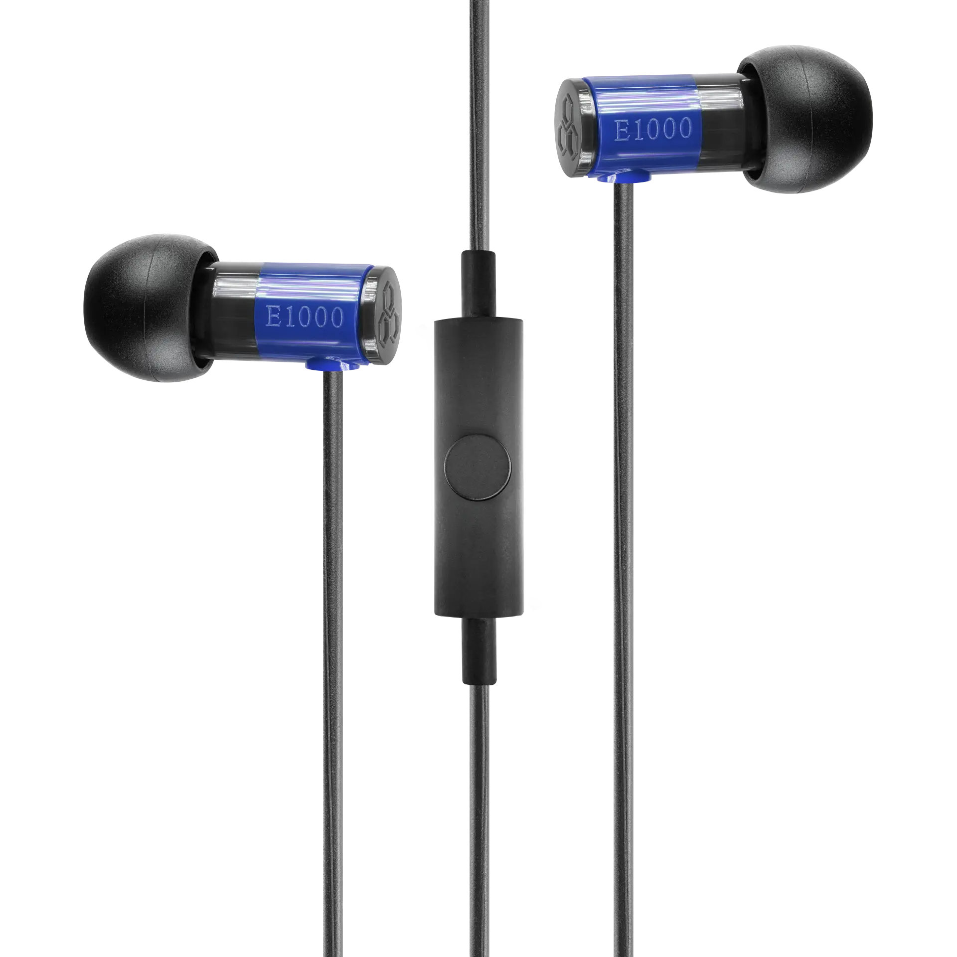 Final E1000C - In Ear Isolating Earphones with Smartphone Controls & Mic - Blue - Refurbished