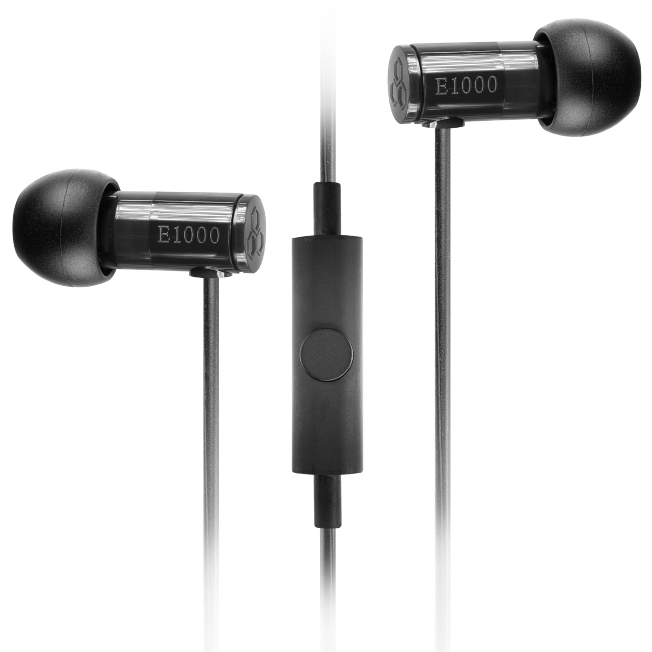 Final E1000C - In Ear Isolating Earphones with Smartphone Controls & Mic - Black - Refurbished