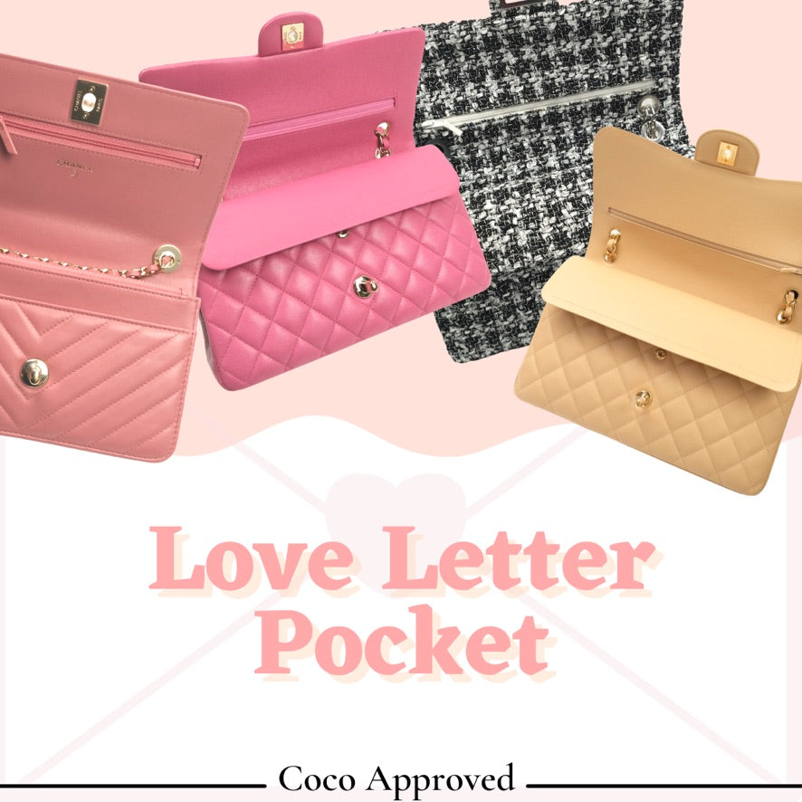 chanel love letter pocket