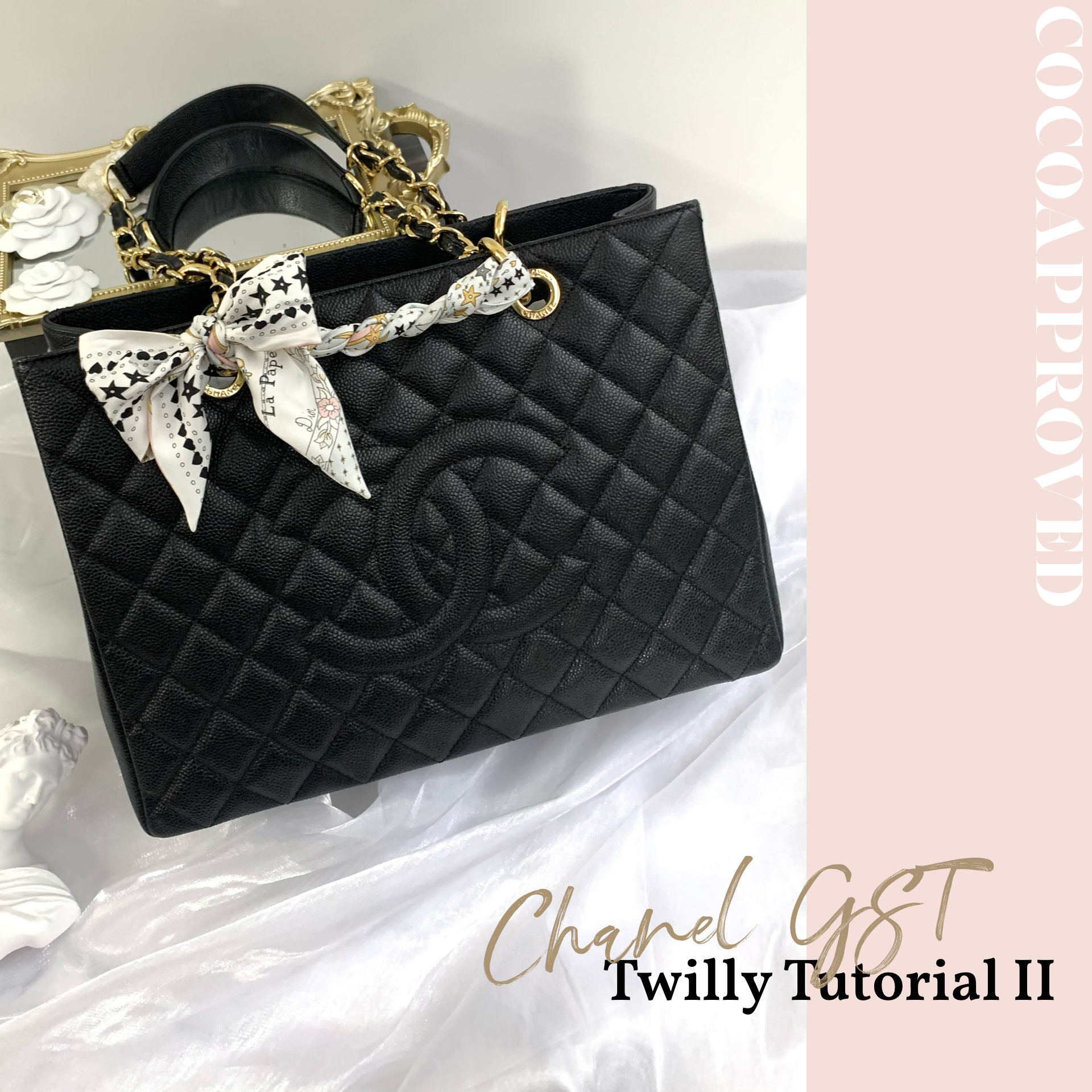 chanel bag with twilly