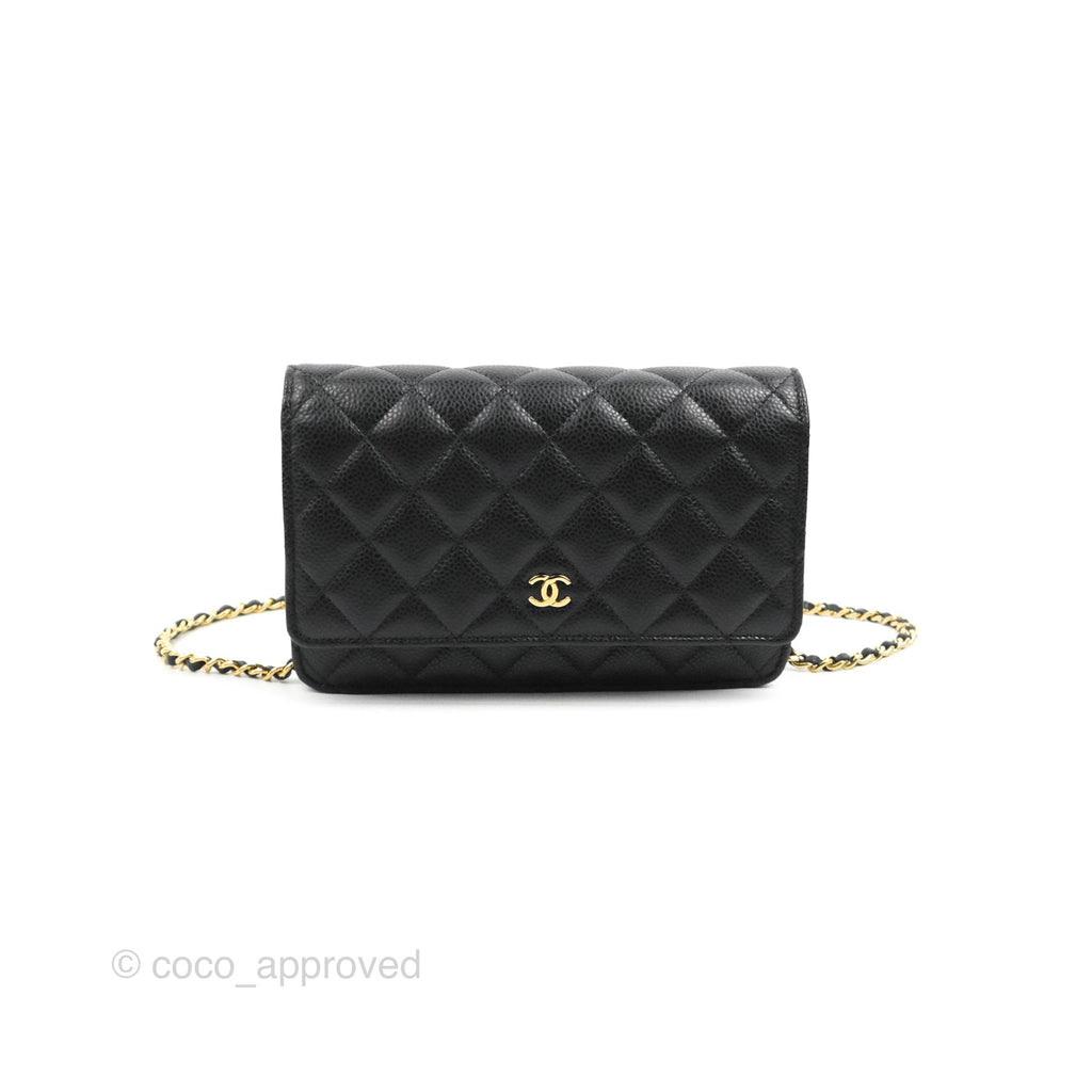 Chanel Classic Wallet on Chain WOC Caviar Gold Hardware – Coco Approved