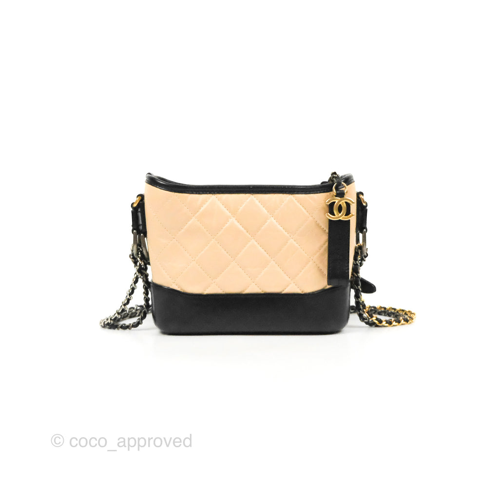 Chanel Small Gabrielle Hobo Quilted Black Aged Calfskin – Coco Approved  Studio
