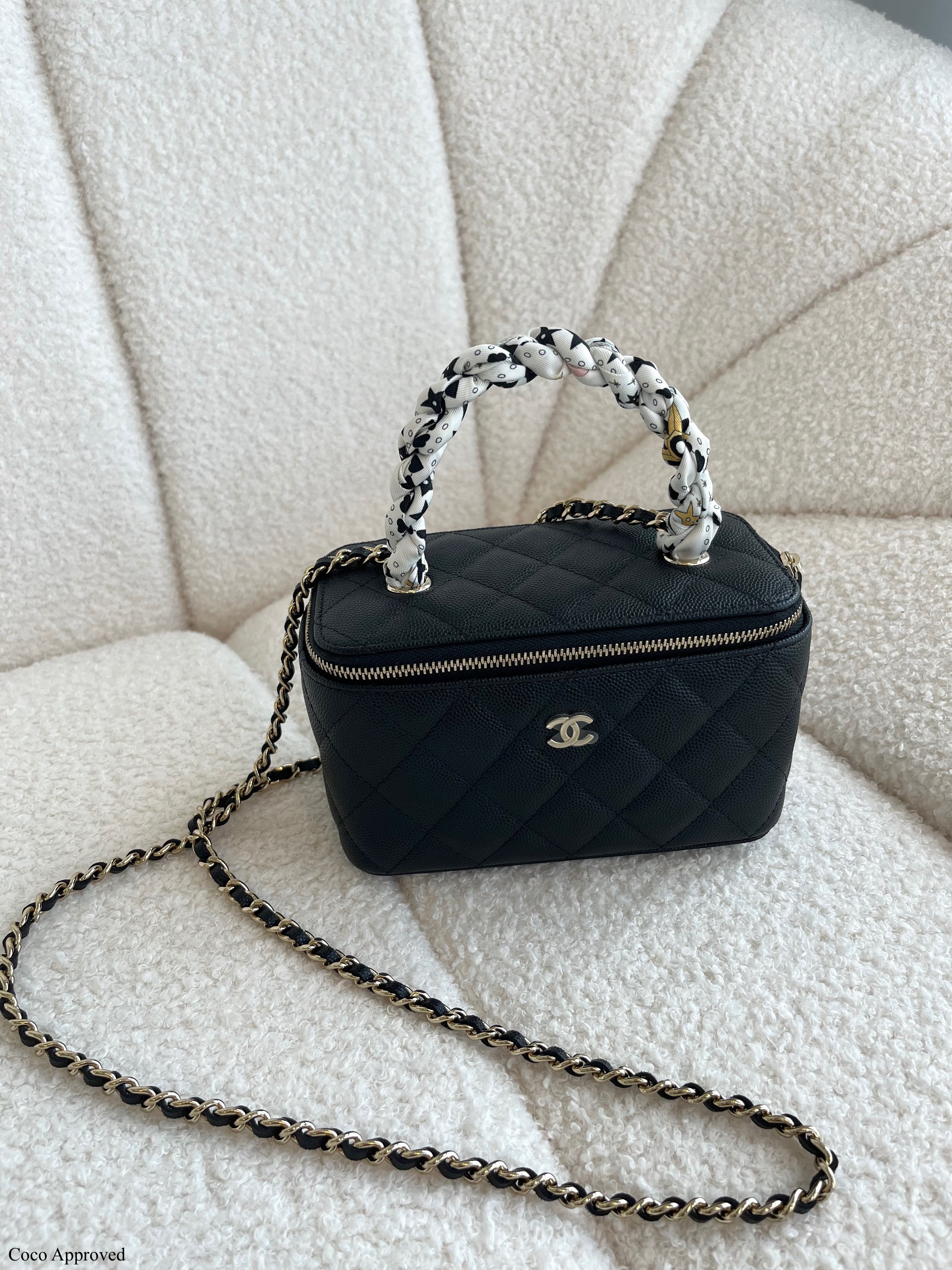 chanel top handle vanity