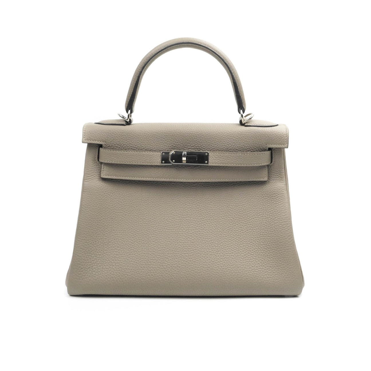 Hermès Handbag Signature Colour - Hermès Kelly 28 Retourne Taurillon Clemence Gris Asphalt