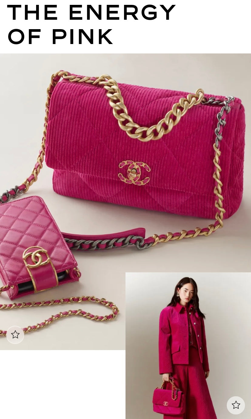 chanel handbag fall-winter 2022/23 pre-collection pink