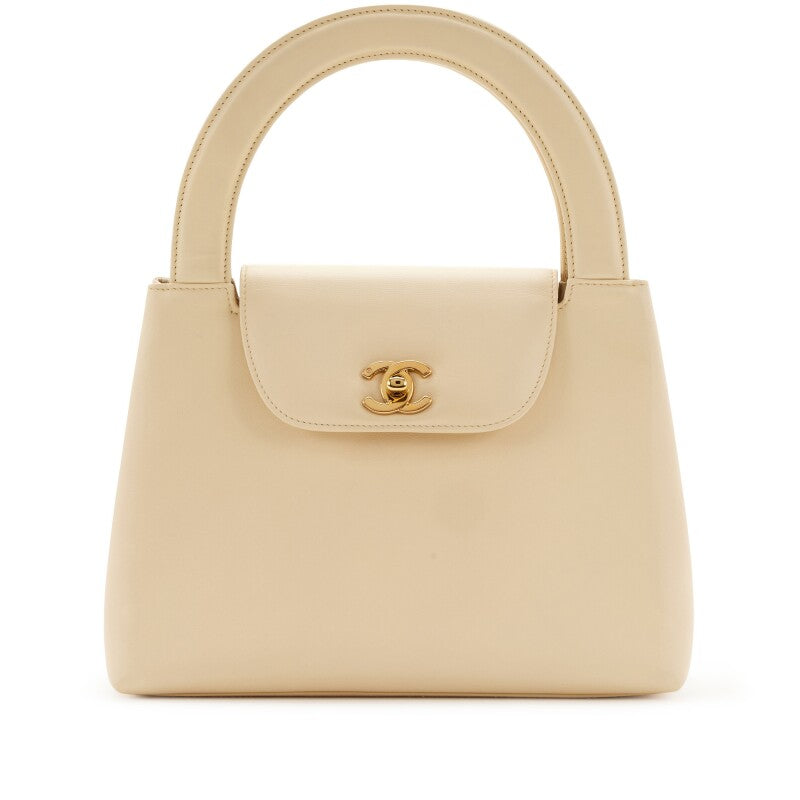 Chanel vintage mini kelly bag beige