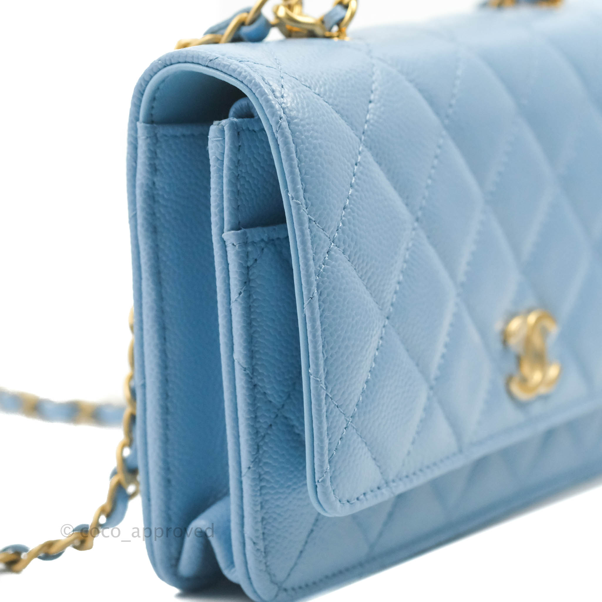 Sell Chanel 22S Denim Mood Micro Bucket Bag with Chain  Blue   HuntStreetcom