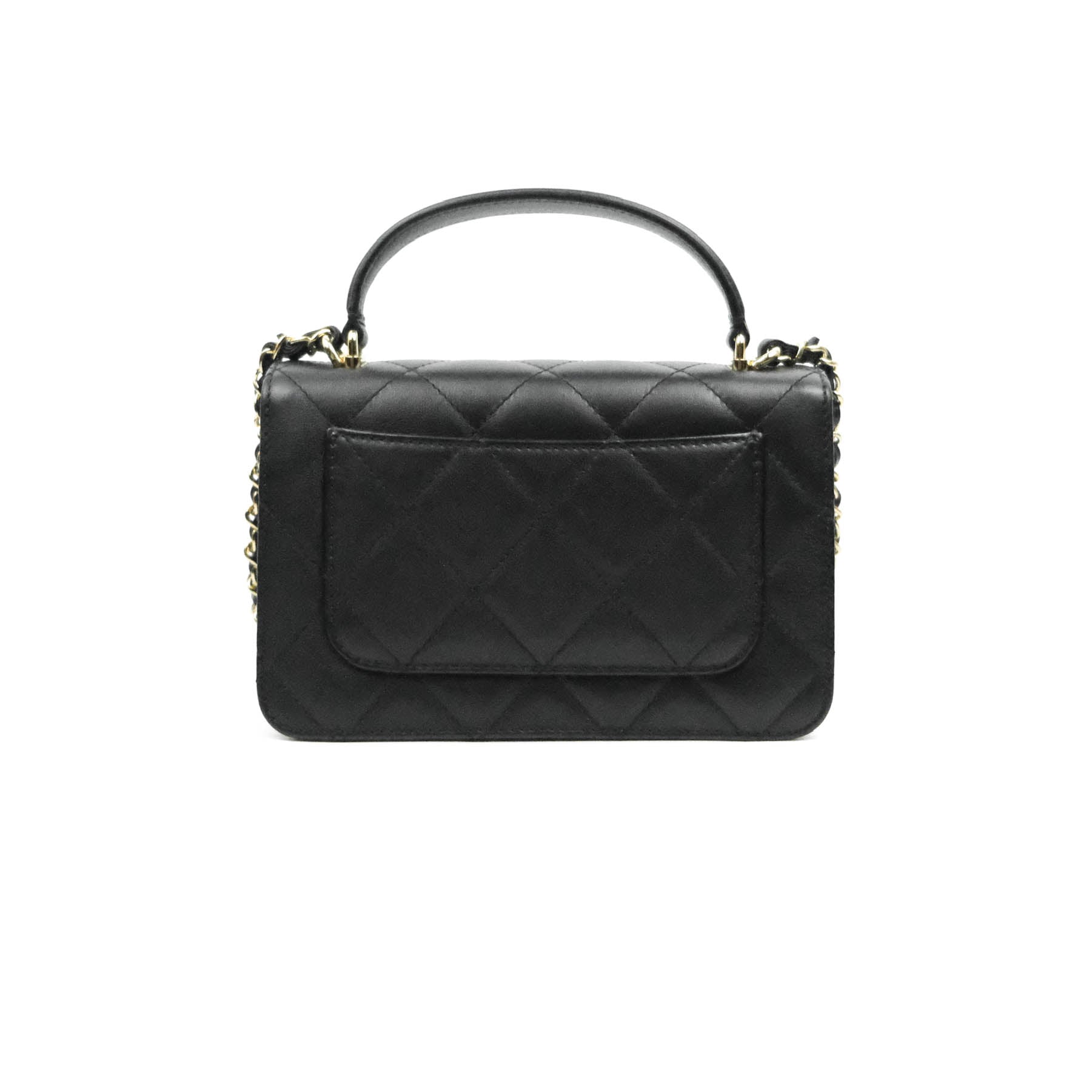 Chanel Small Coco Lady Quilted Flap Bag With Top Handle Black Calfskin –  Coco Approved Studio