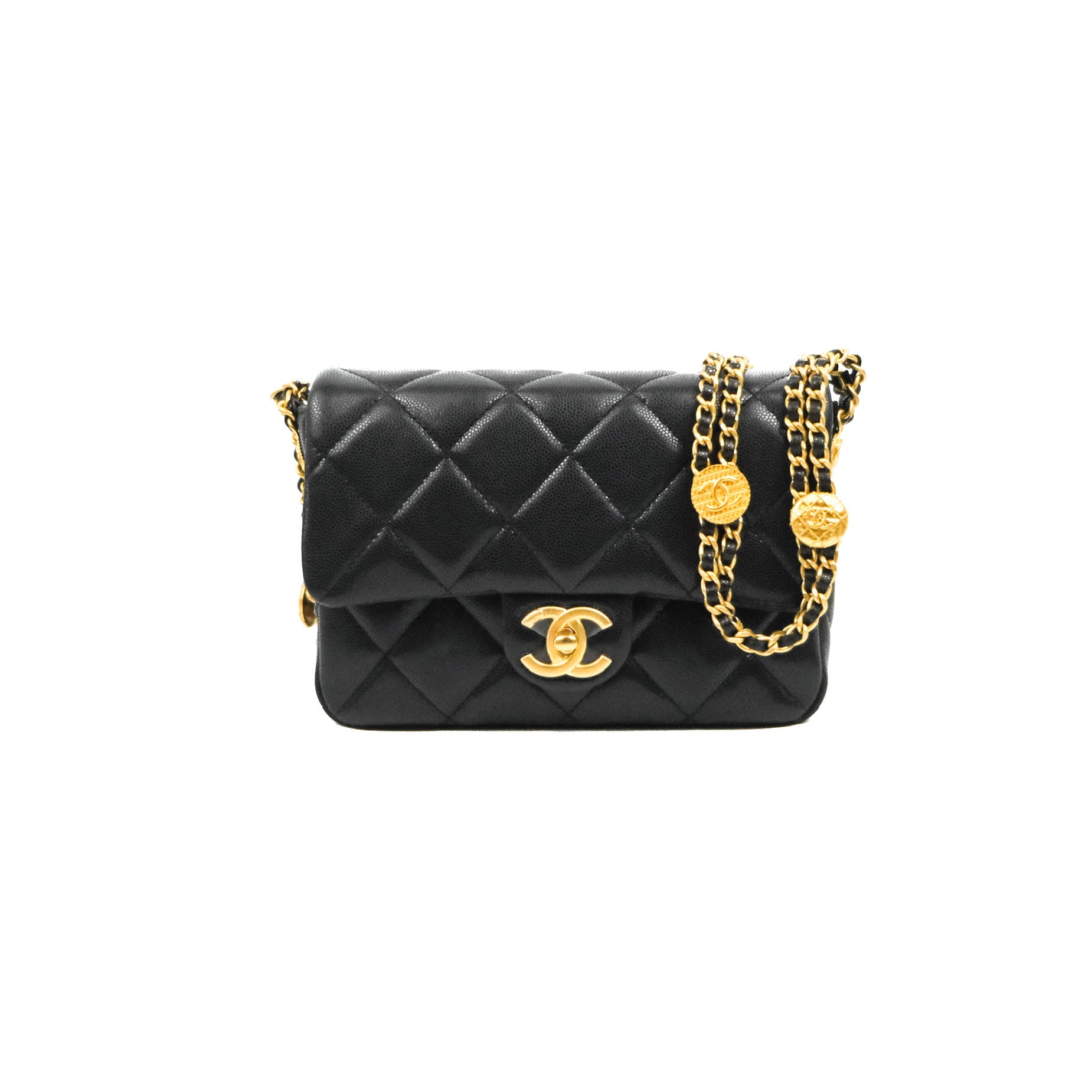 Chanel Black Lambskin Vintage Small Double Flap GHW  Chanel Flap Bags