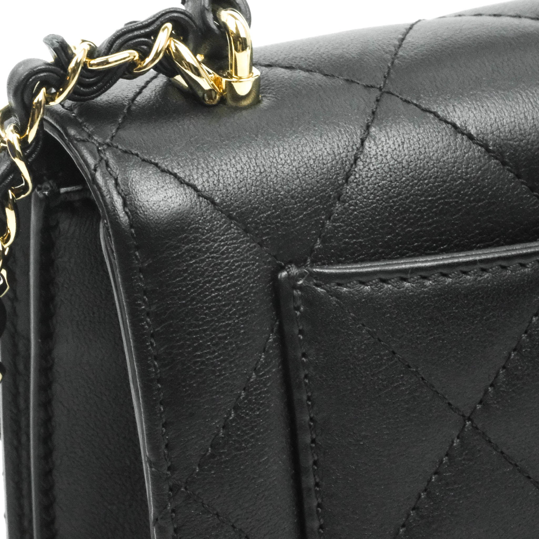 Chanel Small Coco Lady Quilted Flap Bag With Top Handle Black Calfskin –  Coco Approved Studio