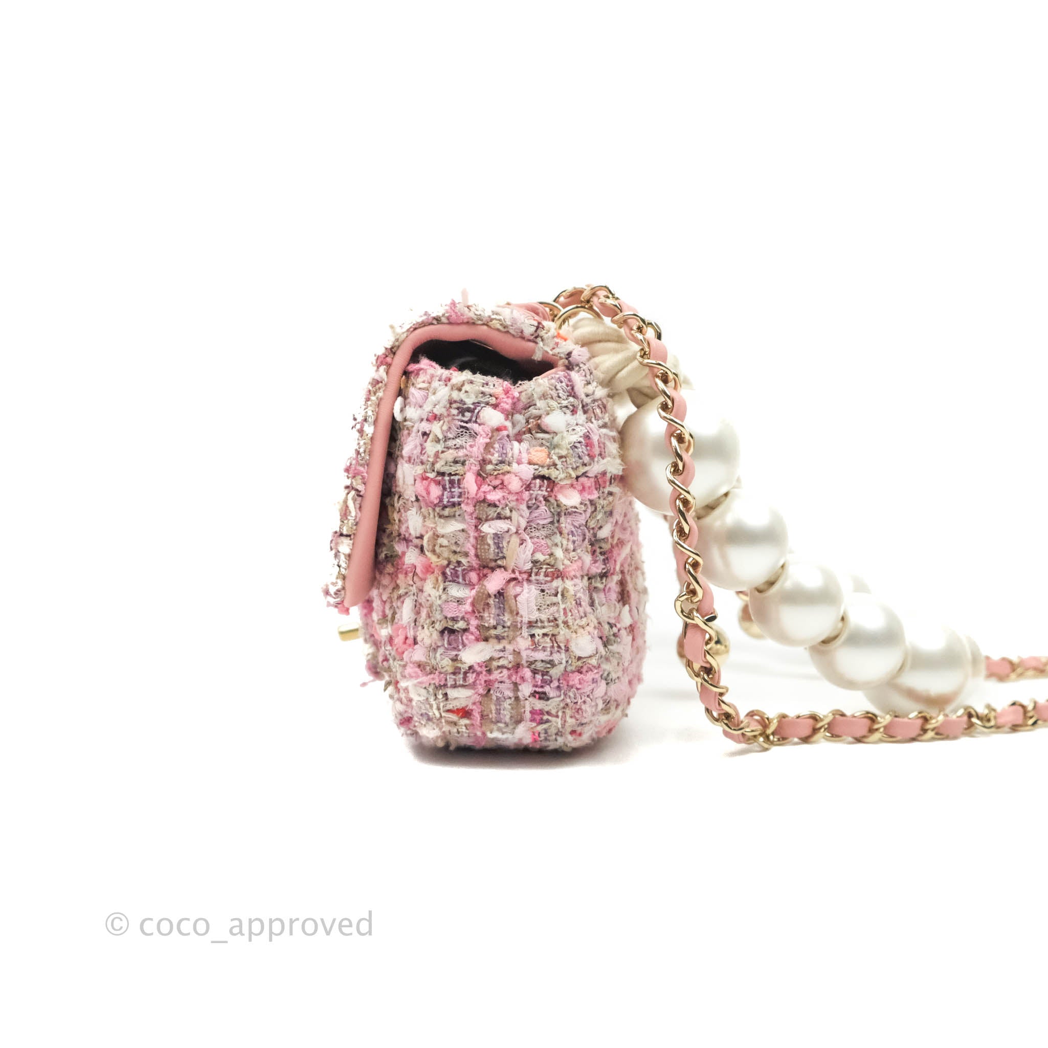 Chanel Pink Quilted Wool Tweed 19 Wallet On Chain Gold Silver And  Ruthenium Hardware 2019 Available For Immediate Sale At Sothebys