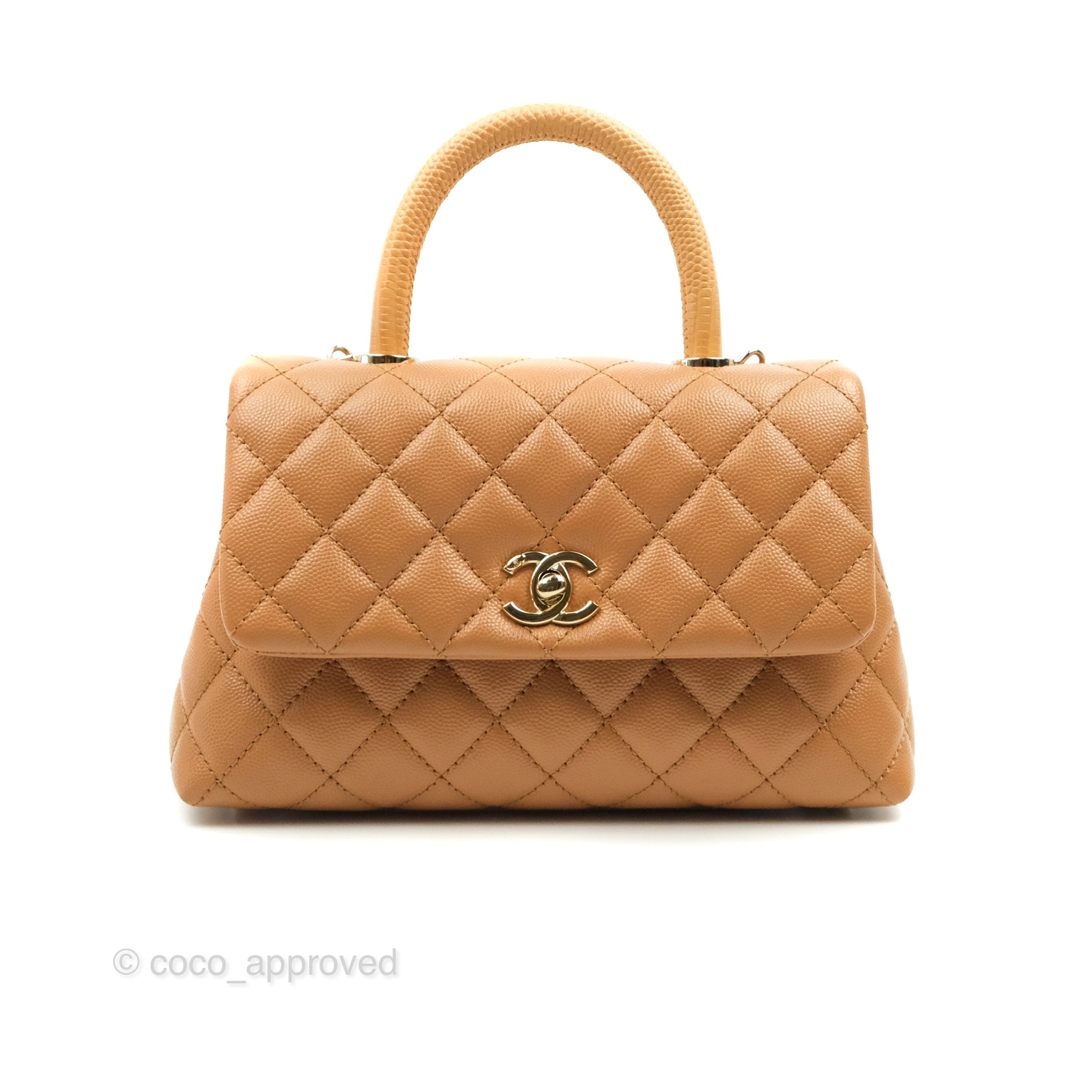 chanel 21p caramel coco handle