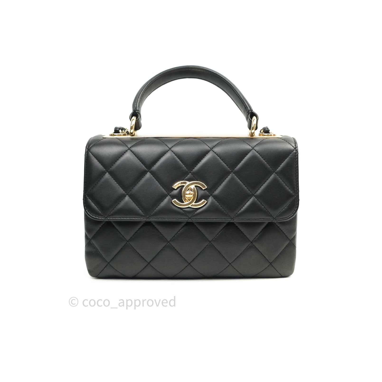 Chanel Trendy CC Small Black Lambskin Gold Hardware – Coco Approved Studio