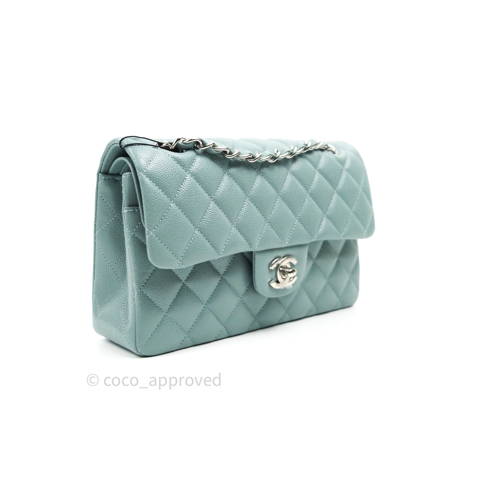 Chanel Boy 22P in baby blue Womens Fashion Bags  Wallets Shoulder Bags  on Carousell