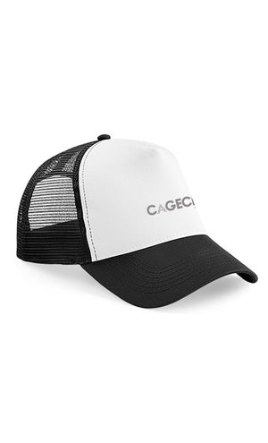 Black and White snapback with Cagecity London - Choose your NEUTRAL colour logo