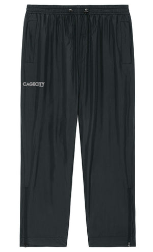 Black Toggle Baggy Pants with Cagecity London - choose your NEUTRAL logo colour