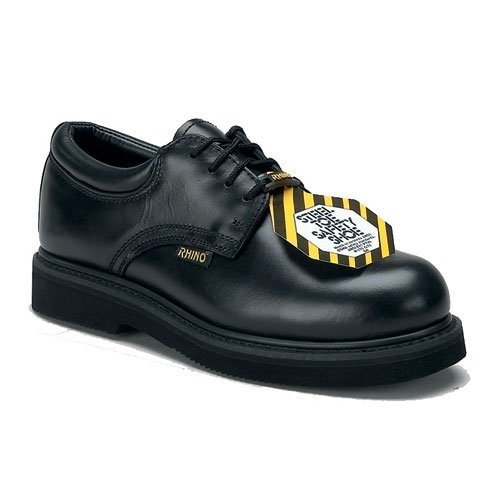 Rhino Men's Steel Toe Safety Work Boot - Black – Alamo Shoes