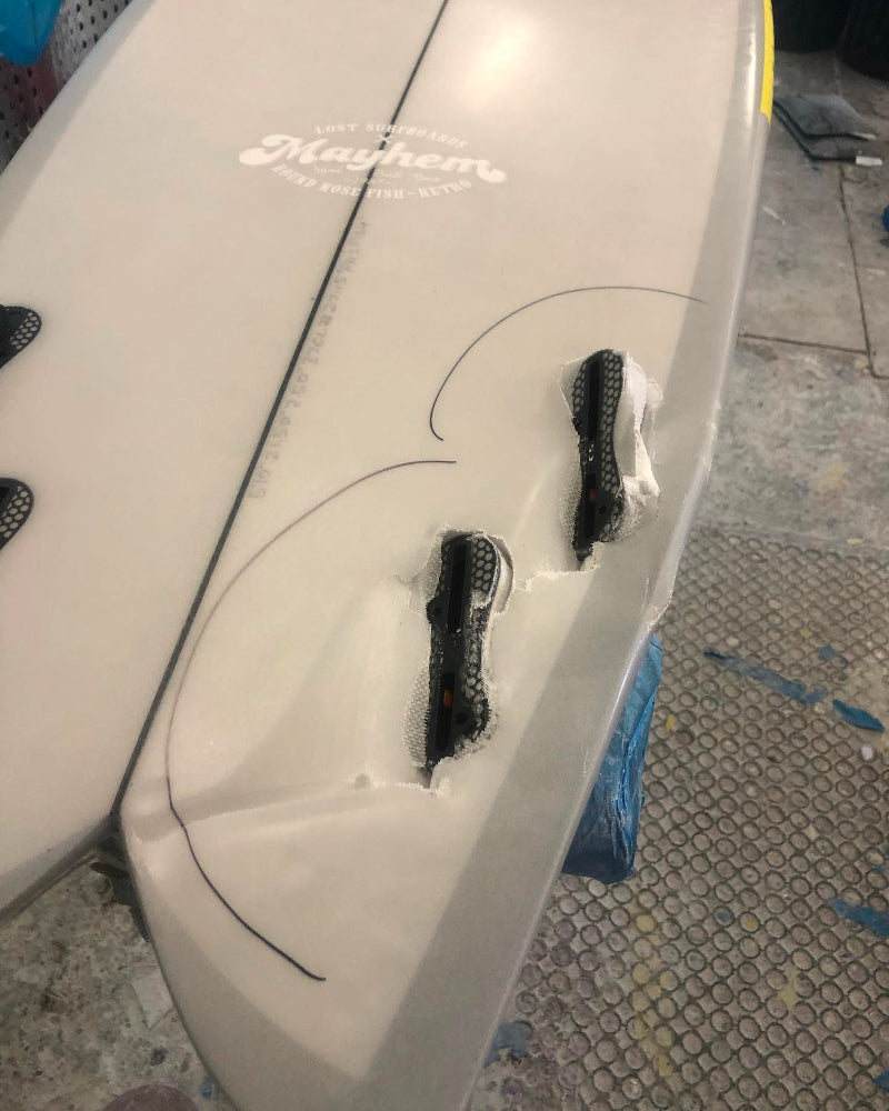 Image from Melbourne Surfboard Repairs - Surfboard Fin Box Repairs and Upgrades.