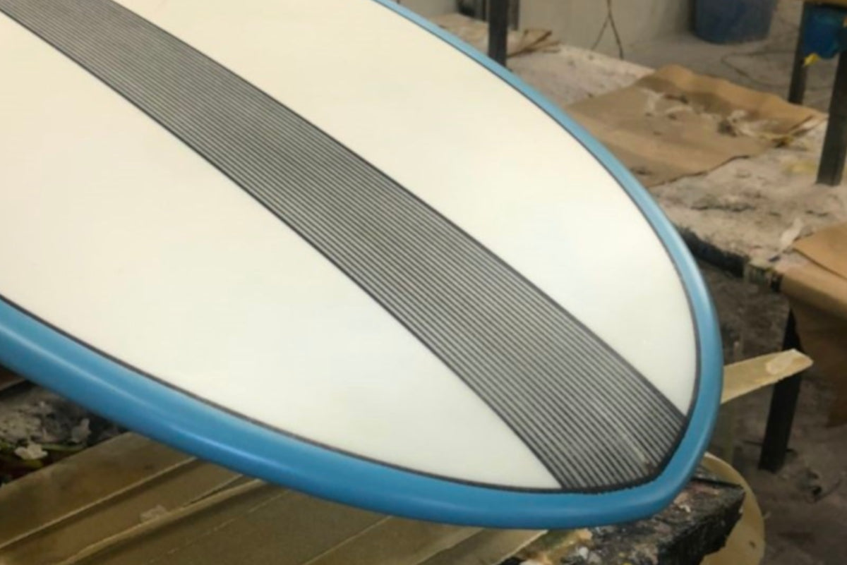 Image from Melbourne Surfboard Repairs - Surfboard Pin Line Repairs.