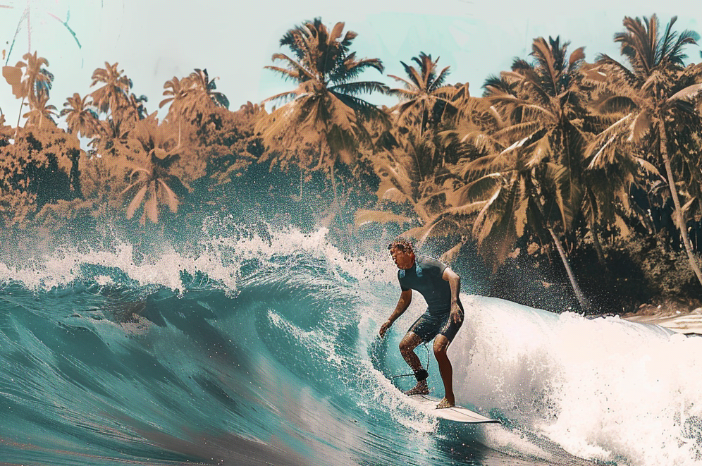 Surfing Indonesian Surf Break
