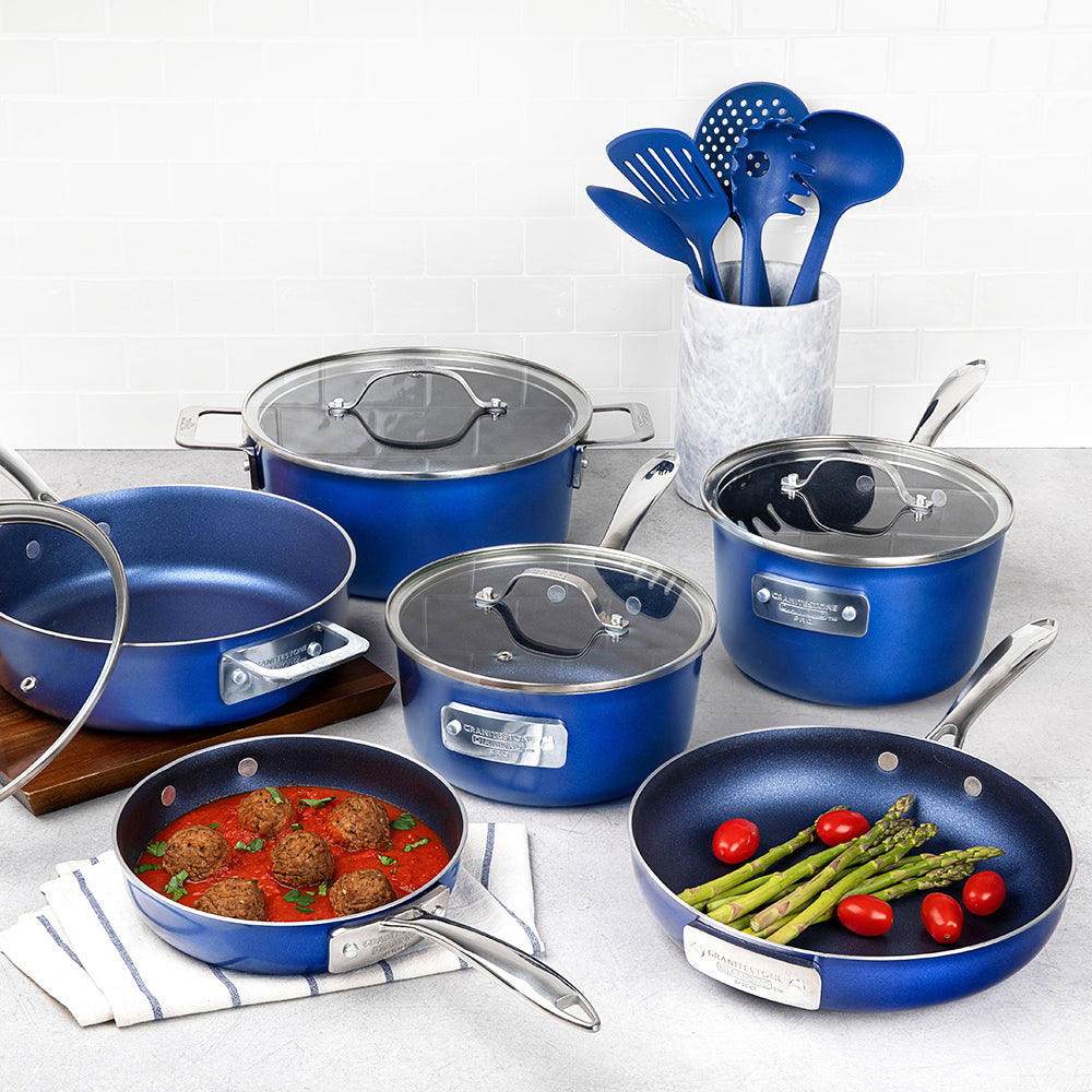 Stackable Pots and Pans Set 10 Piece, Nonstick Cookware Set with Stackable  Design Saves 55% More Space, Non-Toxic Stackable Cookware Set with Stone