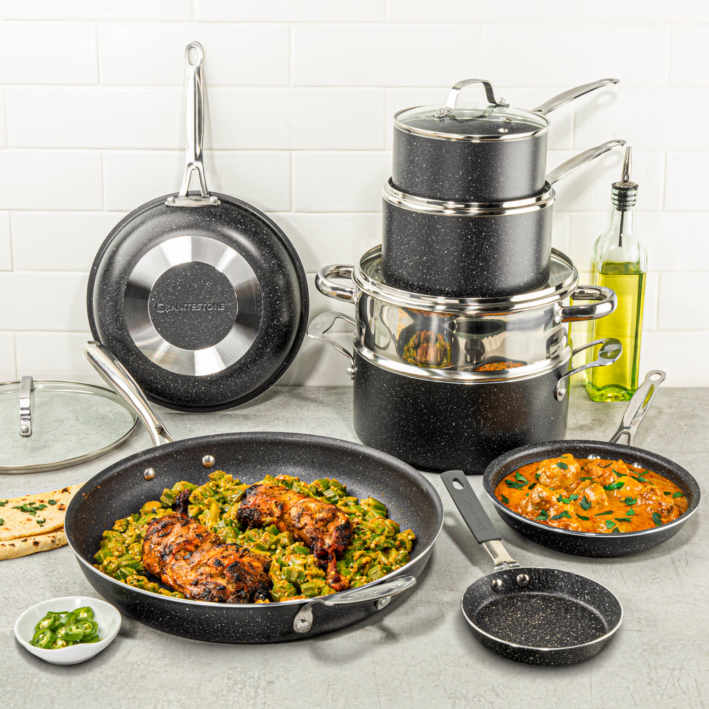 Granitestone 26 Piece Meal Prep + Cookware Set