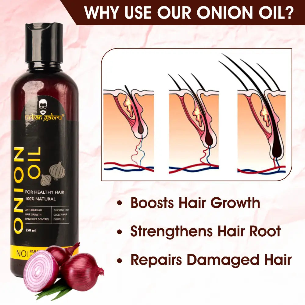 5 Astonishing Benefits Of Red Onion Hair Oil For Lustrous And Stronger Mane