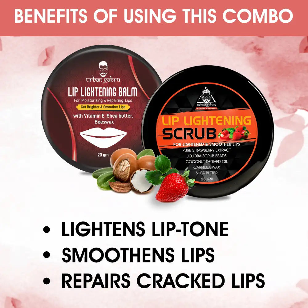 Lip Lightening Scrub and balm Combo benefits - UrbanGabru