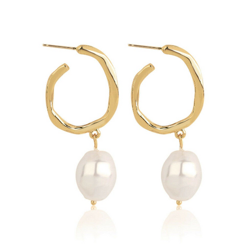 SheSale Shopping Club Perlen Ohrringe Schmuck Gold pearl earrings jewellery jewelry bijoux joyas ootd fashion blogger trend