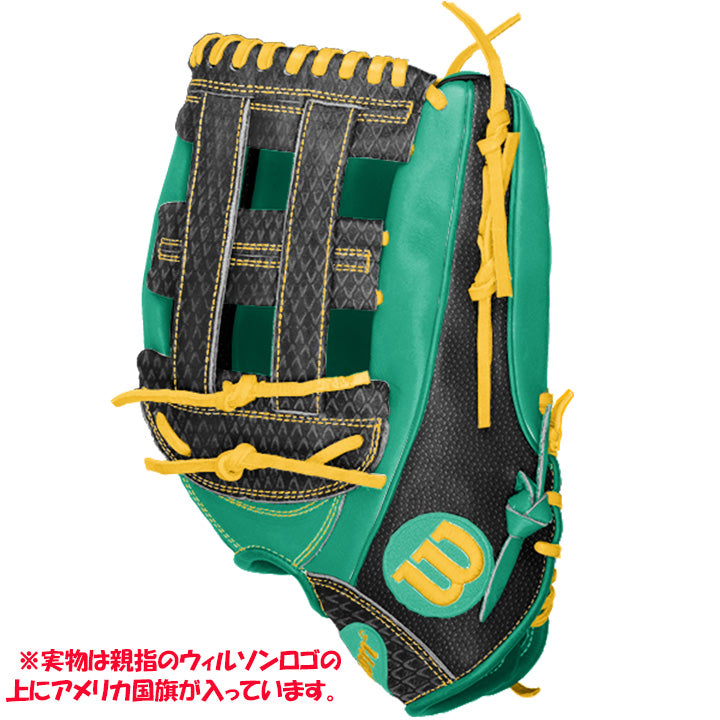 中古品 ウィルソン Wilson ウィルソンベア 軟式 外野手用グローブ 7115