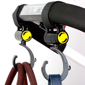 2Pcs Baby Buggy Clips Strong Strap Car Seat Back Carriage Stroller Hanging Hooks - shopbabyitems