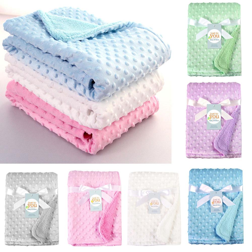Newborn Baby Blankets Warm Fleece Thermal Soft Stroller Sleep Cover Ca Shopbabyitems
