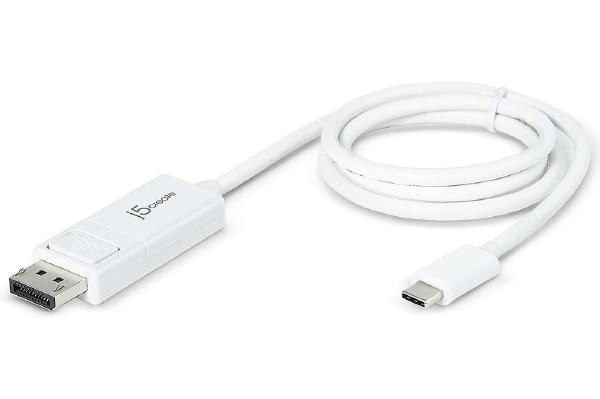 1.2m J5create JCA141 USB-C to 4K DisplayPort DP Cable for Type-C Connectivity
