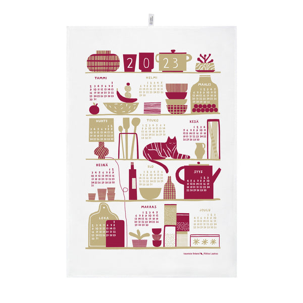 2023 Calendar Kitchen Towel Blue – Kauniste