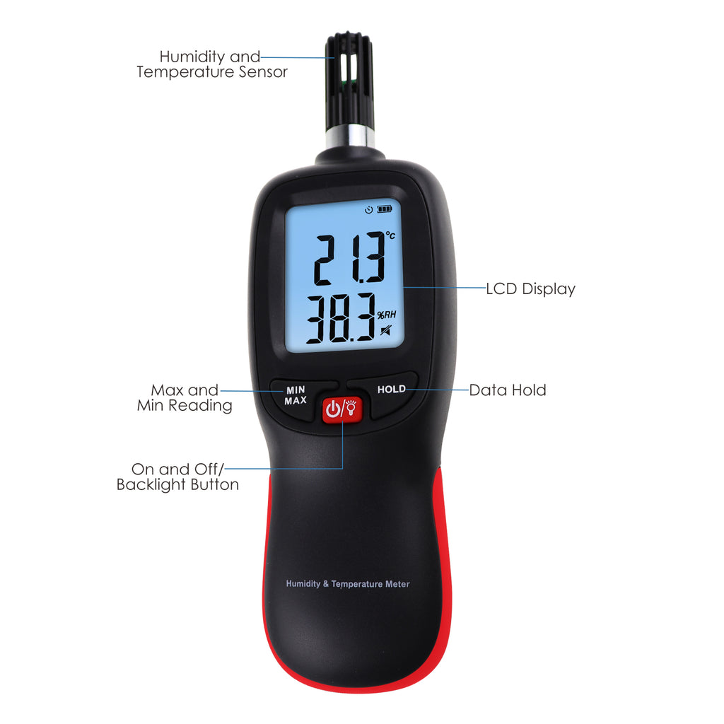 PEAKMETER PM6508 Digital Temperature Humidity Meter - Martview