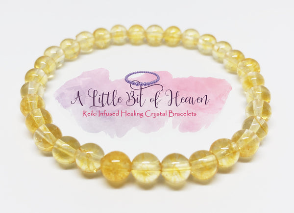 natural citrine bracelet