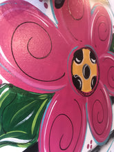 Load image into Gallery viewer, Flower door hanger - spring summer - - DoorBadges

