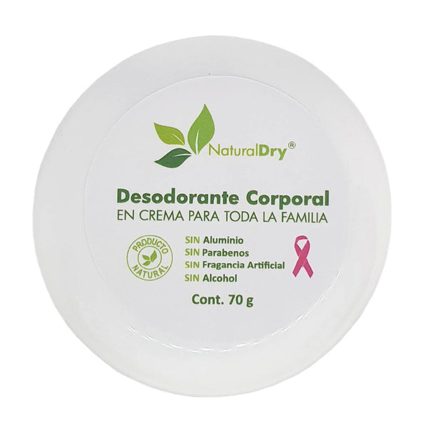 Desodorante natural corporal en crema para mujer (70 g)