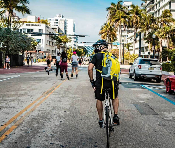 bike to work rider bag high visibility backpack