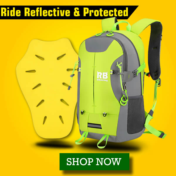 hi vis, high visibility, motorcycle backpack, bike backpack, rider bag