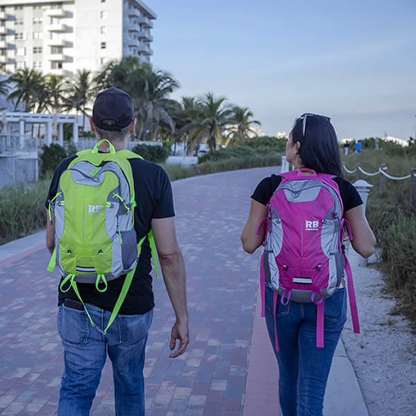 hi vis pink backpack travel backpack