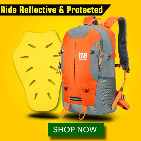 orange backpack, safety backpack, reflective backpack, electric scooter backpack